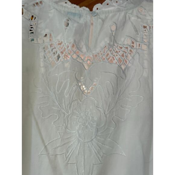 Sundance Ayre white top NWT womens L - Picture 3 of 10